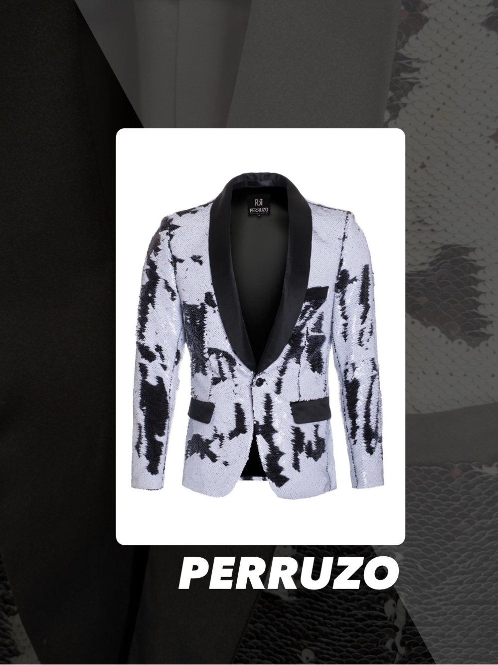 NWT Perruzo Reversible Sequin Blazer